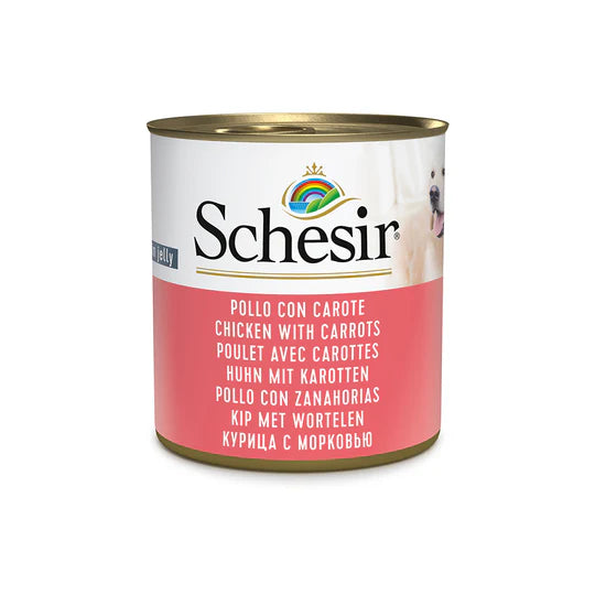 Schesir Chicken with Carrots in Jelly Wet Dog Food 285g