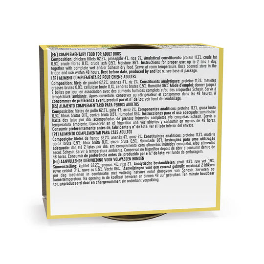 Schesir Chicken with Pineapple in Jelly Wet Dog Food 150g