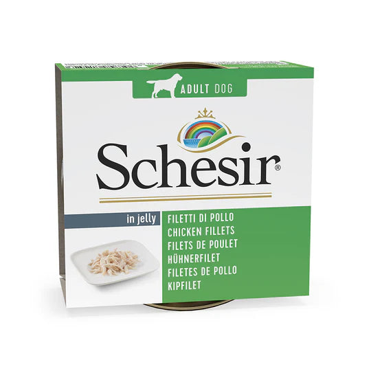 Schesir Chicken Fillet in Jelly Wet Dog Food 150g