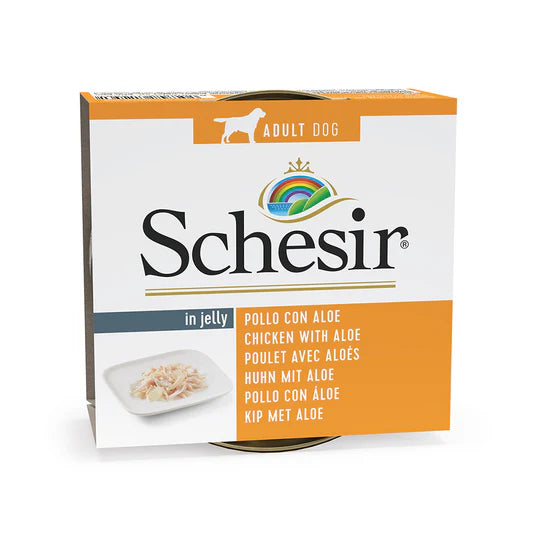 Schesir Chicken Fillet with Aloe in Jelly Wet Dog Food 150g