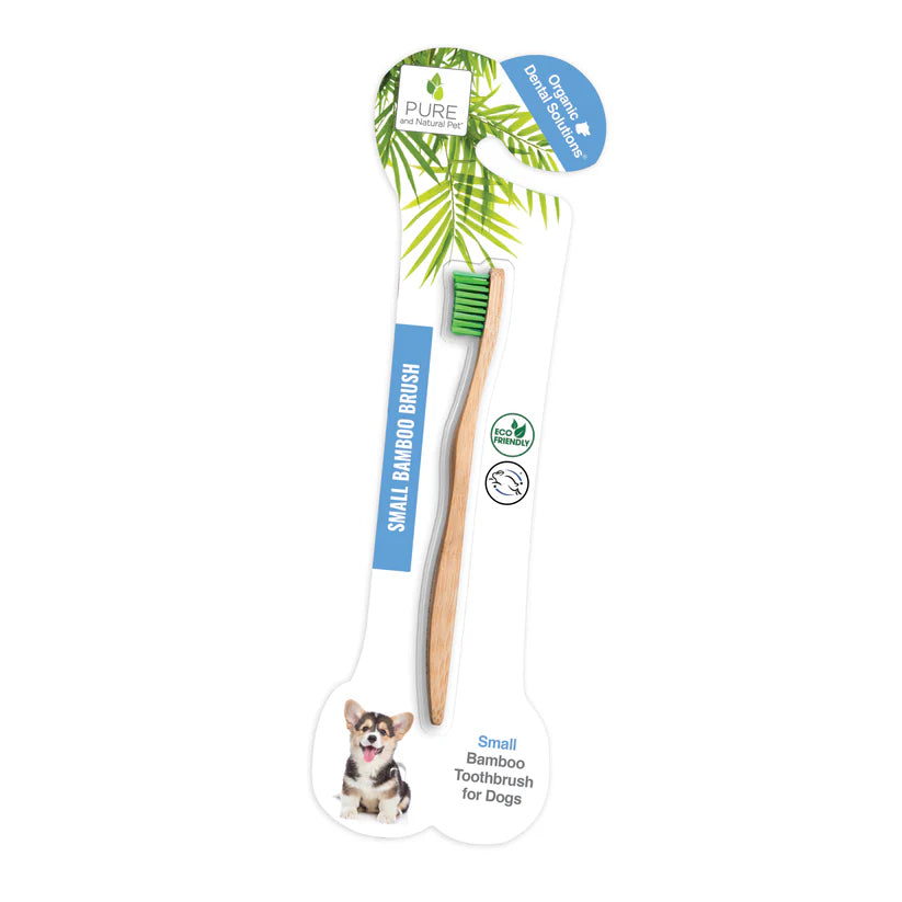 Pure and Natural Pet Small Bamboo Toothbrush for Dogs