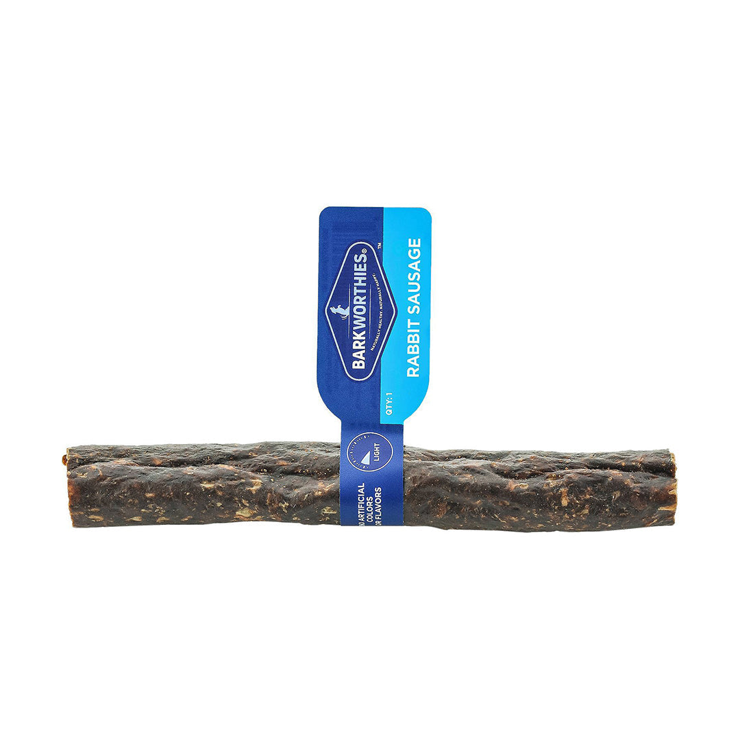 Barkworthies Dog Treat Sausage Rabbit Trial Size