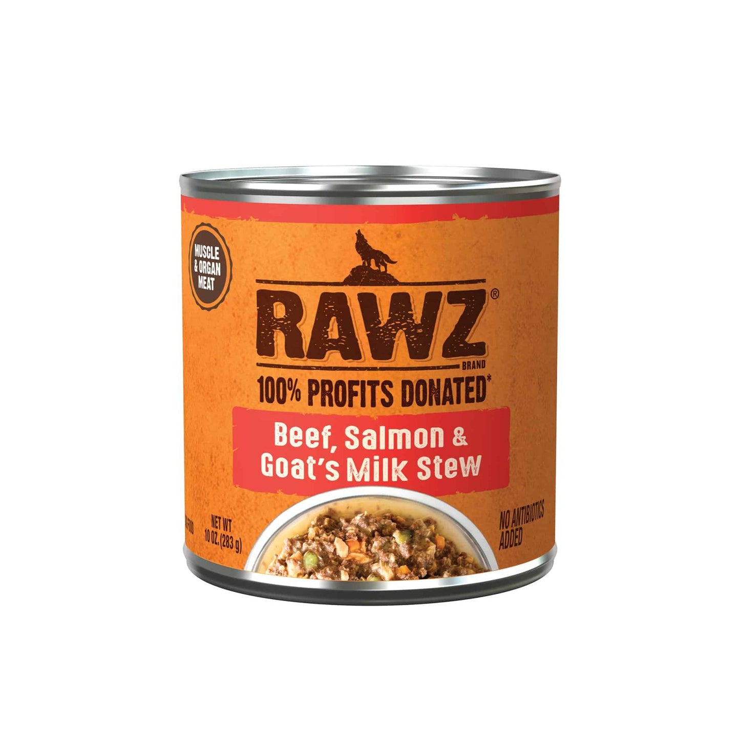 Rawz Beef, Salmon & Goat’s Milk Stew Dog Food 283g