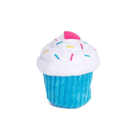 Zippy Paws Toy Cupcake Blue Medium
