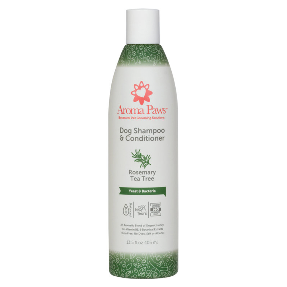 Aroma Paws Yeast & Bacteria Healing Shampoo Rosemary Tea Tree 405ml
