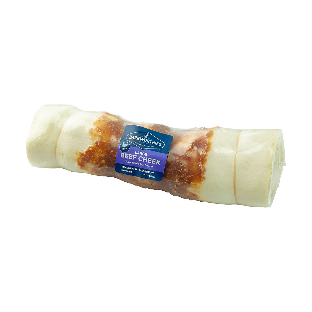 Barkworthies Collagen Beef Cheek Large