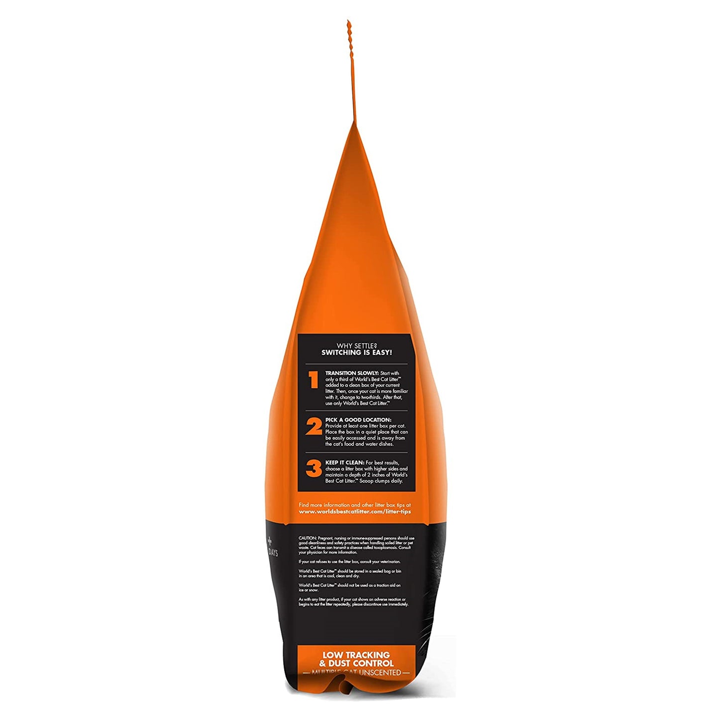 World's Best Cat Litter Cat Litter Low Track Unscented 15 Lb