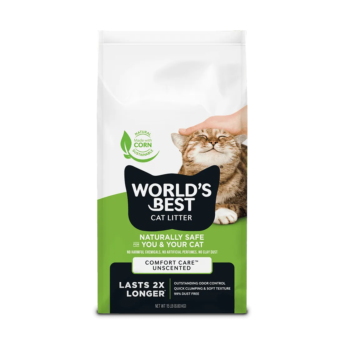 World's Best Cat Litter Comfort Care Original Unscented Cat Litter 6.8kg