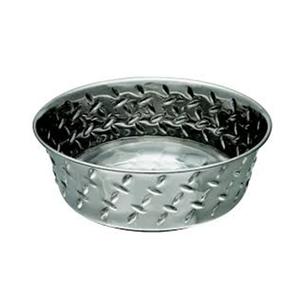 Loving Pets Bowl Diamond Plated 5 Qt