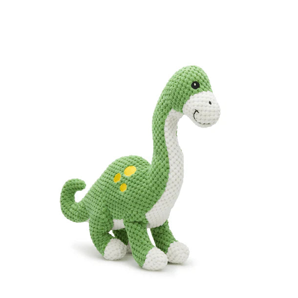 Fabdog Floppies Small Brontosaurus Squeaky Plush Toy for Dogs