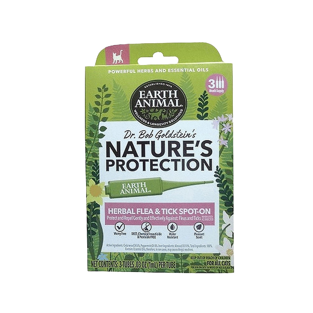 Earth Animal Cat's Nature Protection Herbal Flea & Tick Spot-On