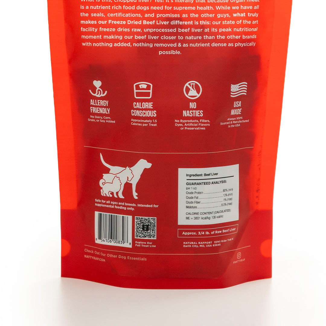 Natural Rapport Freeze-dried Beef Liver 113g