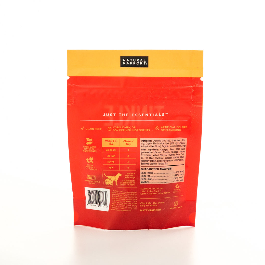 Natural Rapport Tinkle Time Cold-pressed Bladder Support Soft Chews 28g