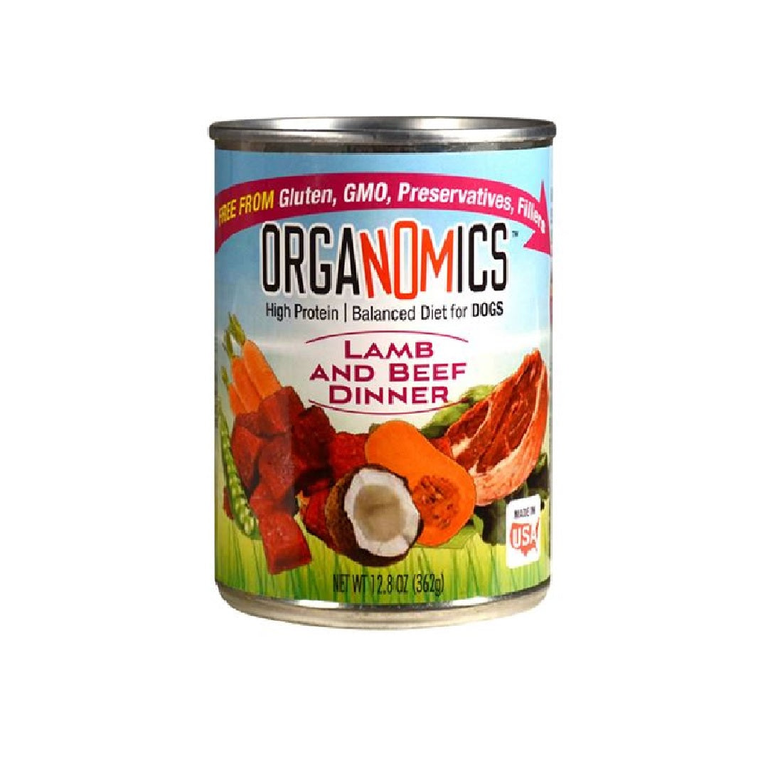 Evanger's Organomics Lamb & Beef Dinner Dog Food 354g