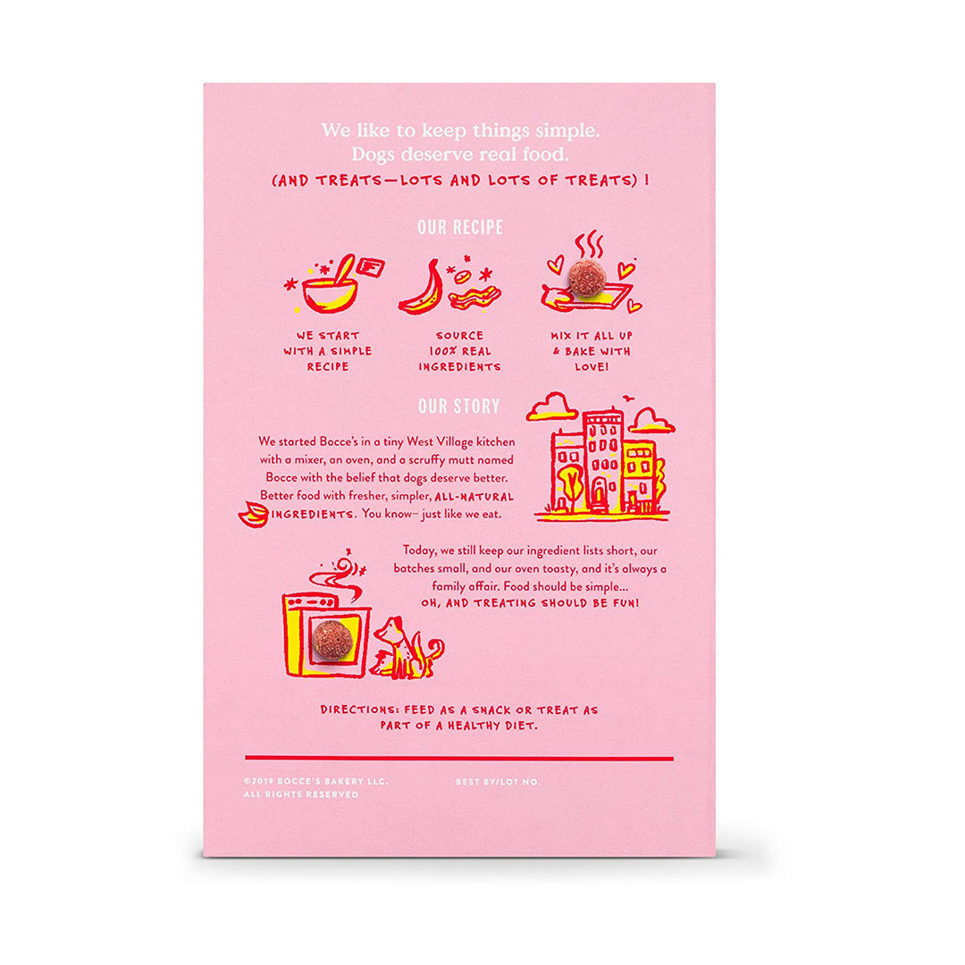 Bocce's Dog Treats Crispies Banana and Bacon 10 oz