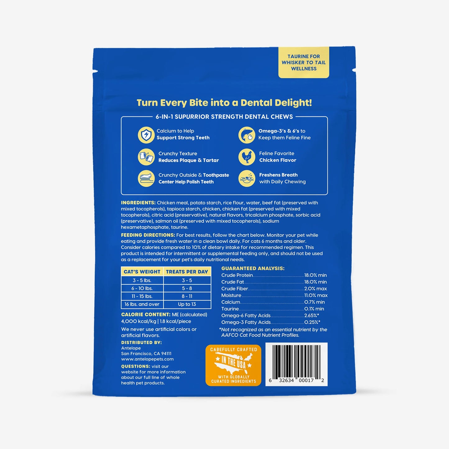 Ark Naturals Kiss Me-Ow Strengthening Chicken Dental Chews 170g