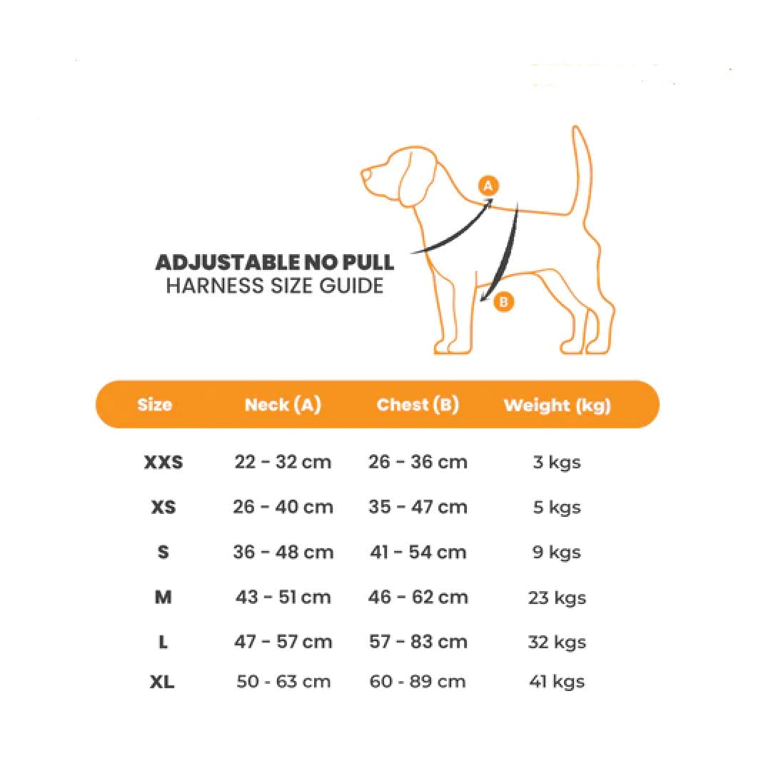 Bark & Spark Giraffe Adjustable Harness X-Large