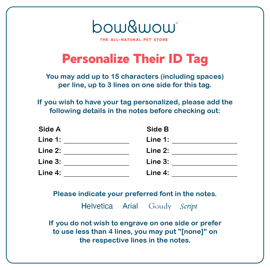 My Family Basic Chrome Small Circle Pet ID Tag