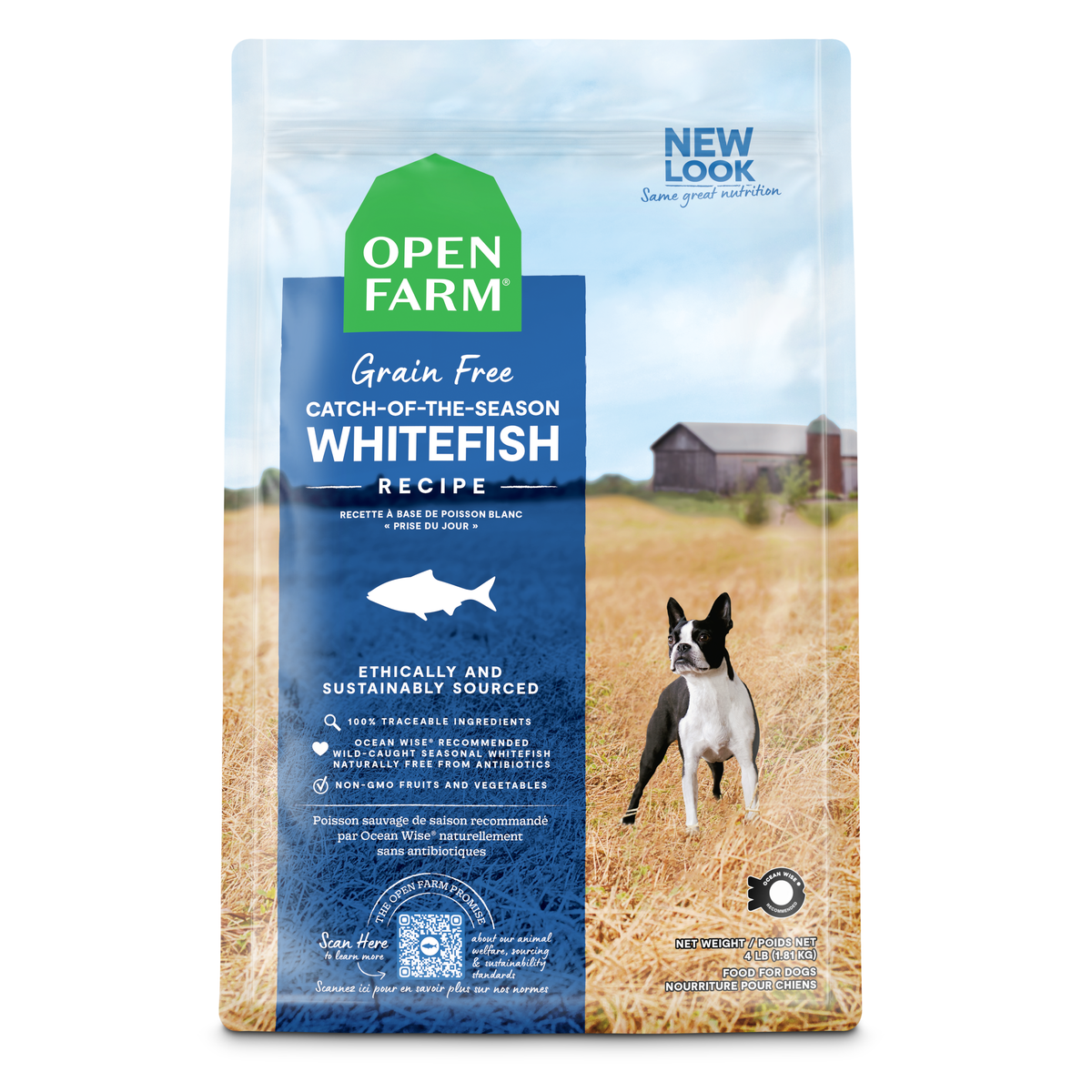 Open Farm Grain-free Catch-of-the-Season Whitefish Dry Dog Food 1.81kg