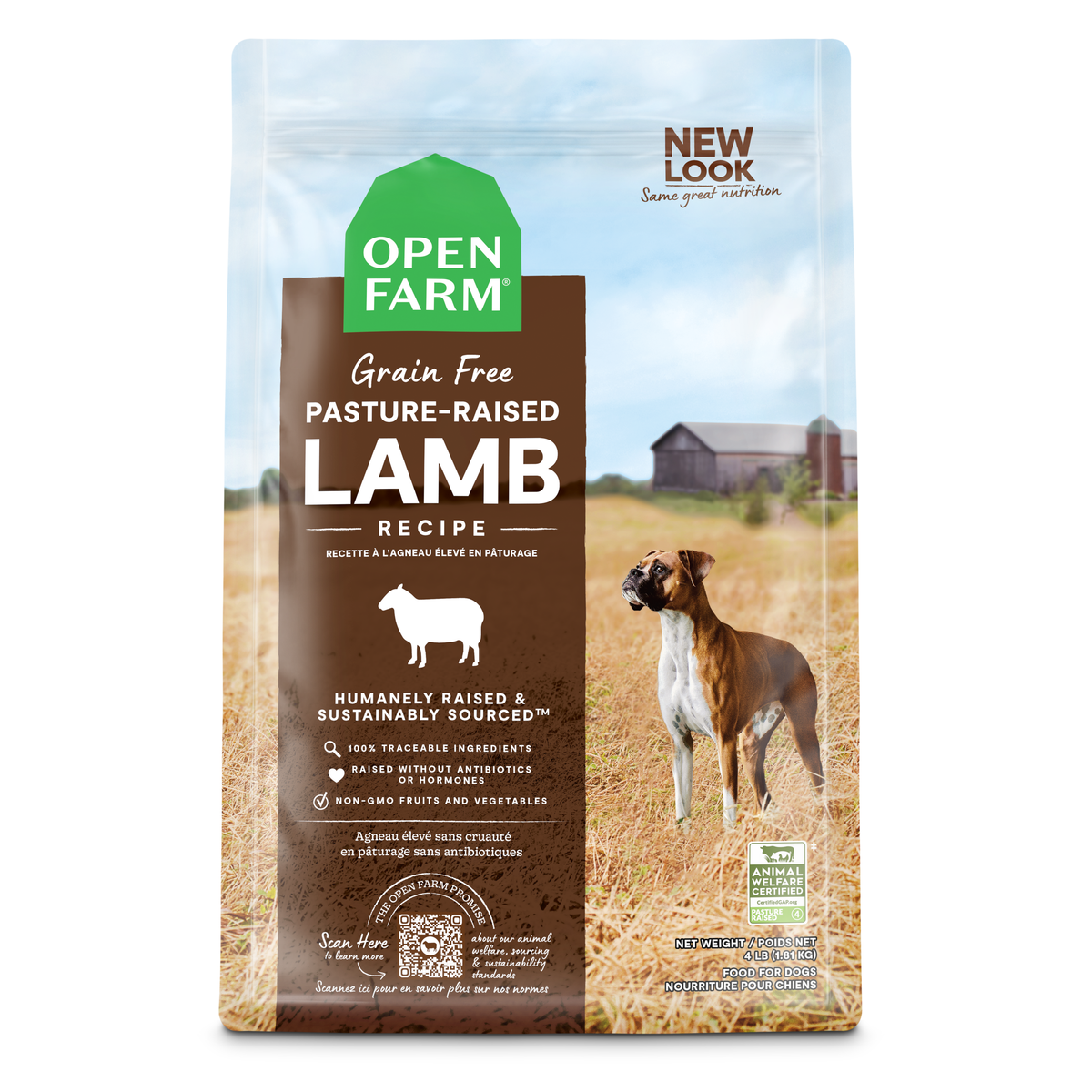 Open Farm Grain-free Pasture-raised Lamb Dry Dog Food 1.81kg