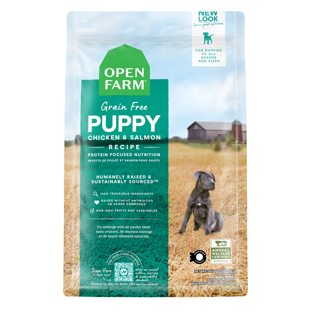 Open Farm Grain-free Chicken & Salmon Dry Puppy Food 1.81kg