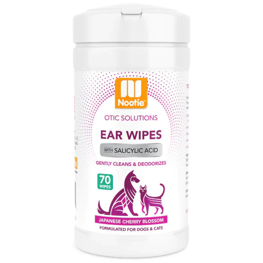 Nootie Ear Wipes with Salicylic Acid Japanese Cherry Blossom 70 Ct