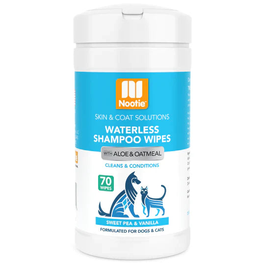 Nootie Waterless Shampoo Wipes Sweet Pea & Vanilla 70 Ct