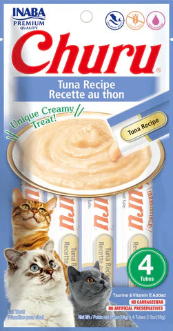 Inaba Churu Tuna Recipe Cat Treats 14g x 4 tubes