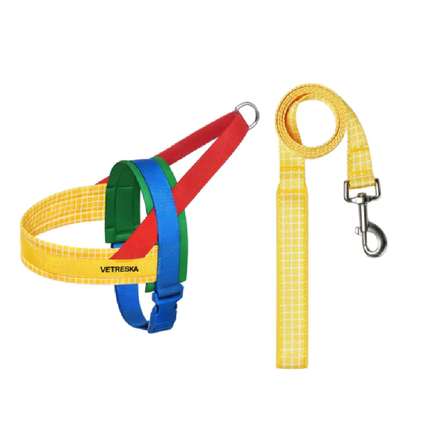 Vetreska Chroma Pet Harness and Leash Set Yellow XS
