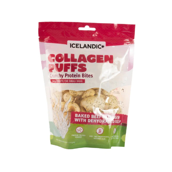 Icelandic+ Dog Treat Collagen Puff Kelp 2.5oz