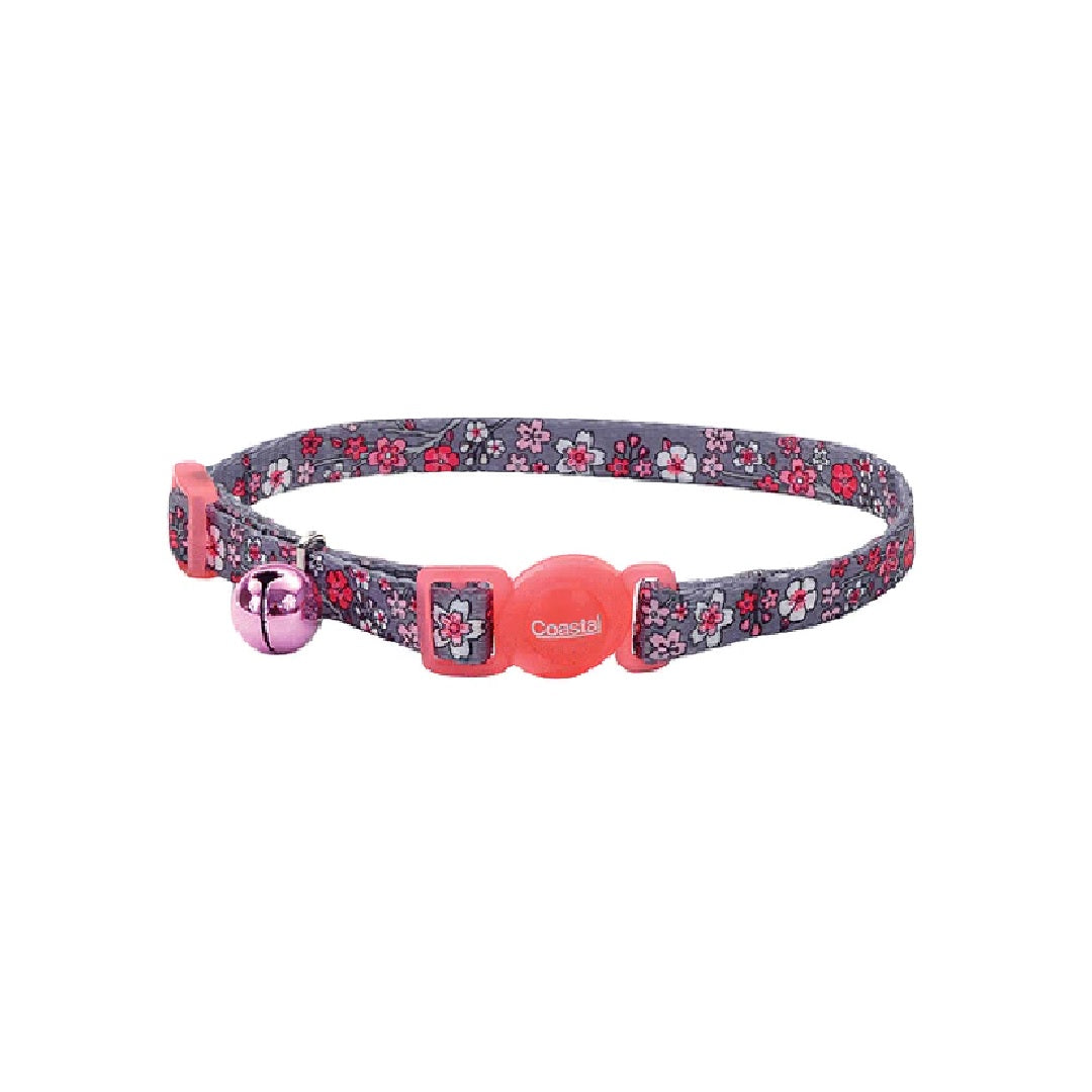 Coastal Pet Pink Cherry Blossm Collar 3/8 x 8-12"