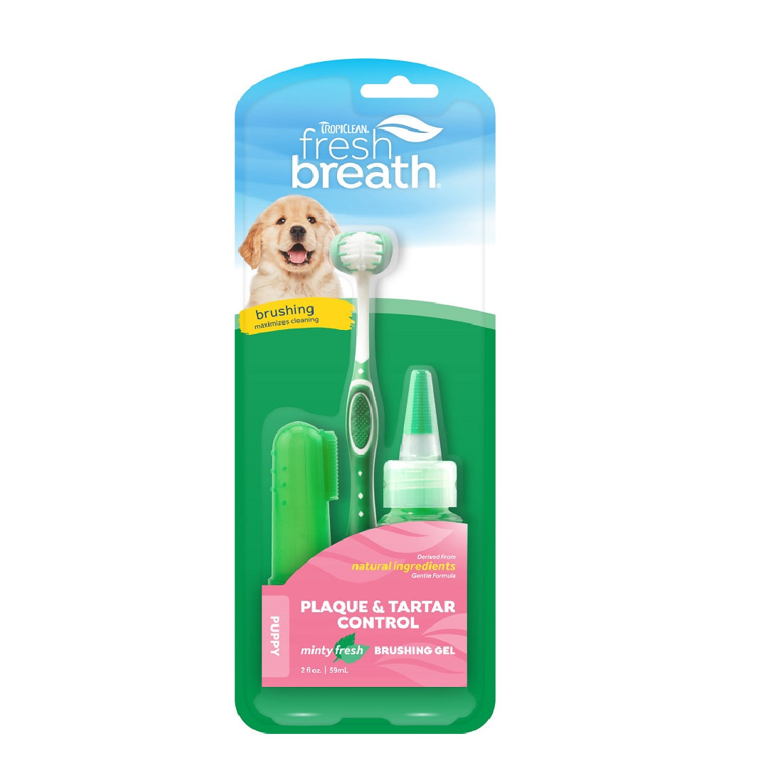 Tropiclean Fresh Breath Oral Kit for Puppies 3pc