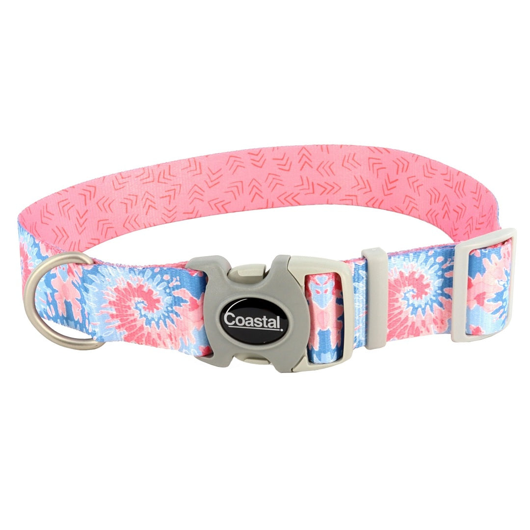 Coastal Pet Sublime Tie Die Arrow Pink Dog Collar 18-26in