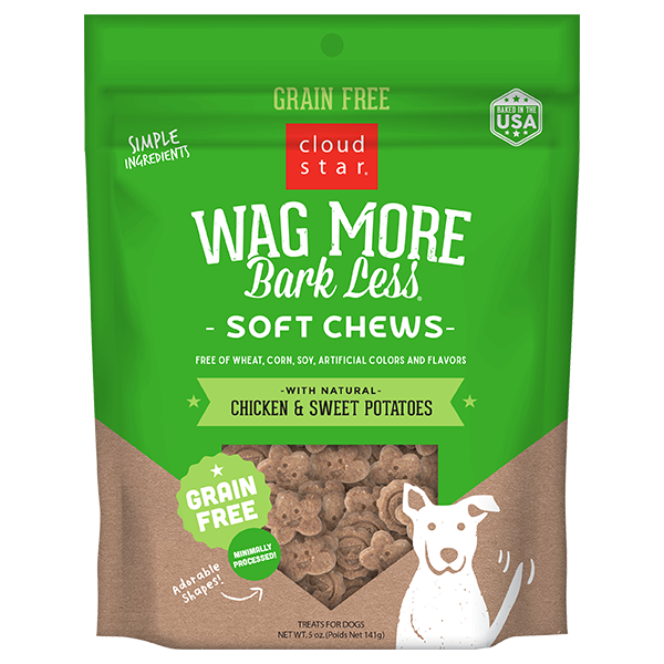 Cloud Star Wag More Bark Less Soft Chews Chicken & Sweet Potato 141g