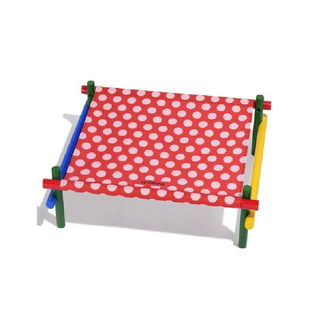 Vetreska Chroma Elevated Pet Bed Red
