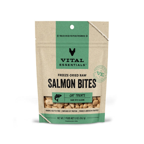 Vital Essentials Freeze-Dried Raw Salmon Bites 31.2g