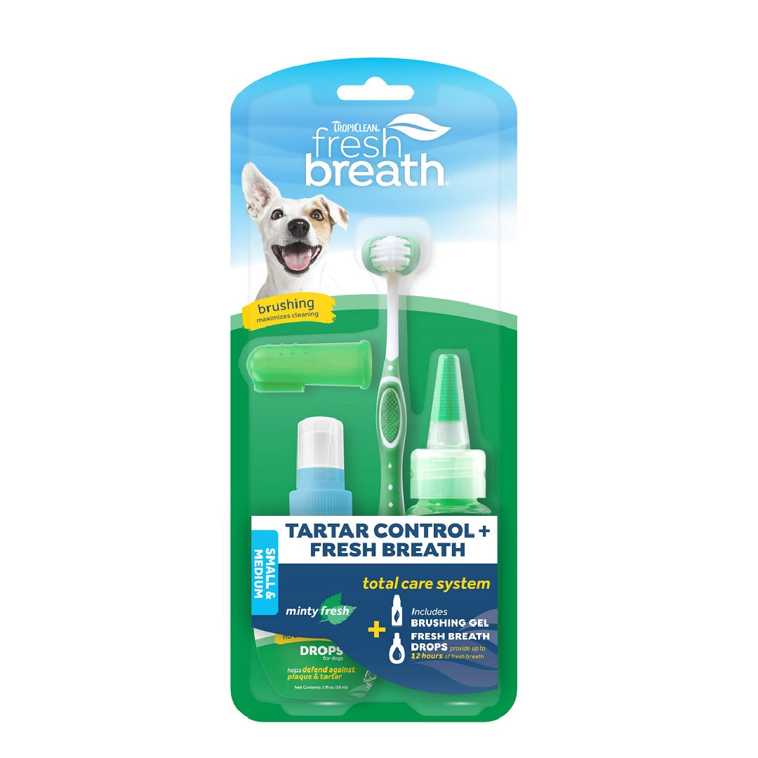 Tropiclean Fresh Breath Total Care Kit for Dogs Small/Medium