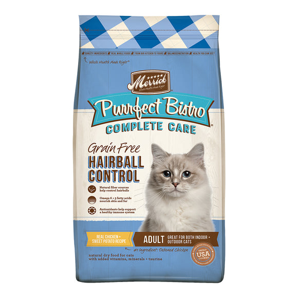 Merrick Dry Cat Food Purrfect Bistro Hairball Control 1.8kg