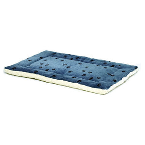 Midwest Home Bed Fleece Blue Paw Print 42 In