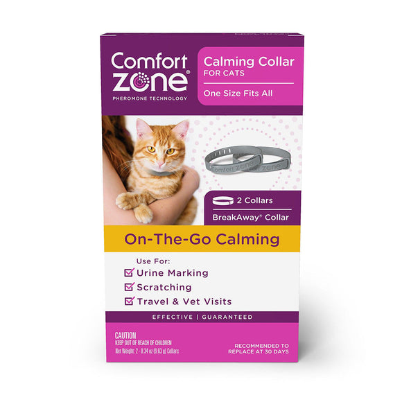 Comfort Zone On the Go Cat Calming Collar 2 Pcs