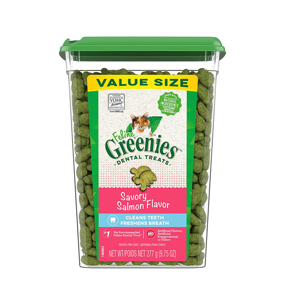 Greenies Dental Treats Savory Salmon Flavor 277g