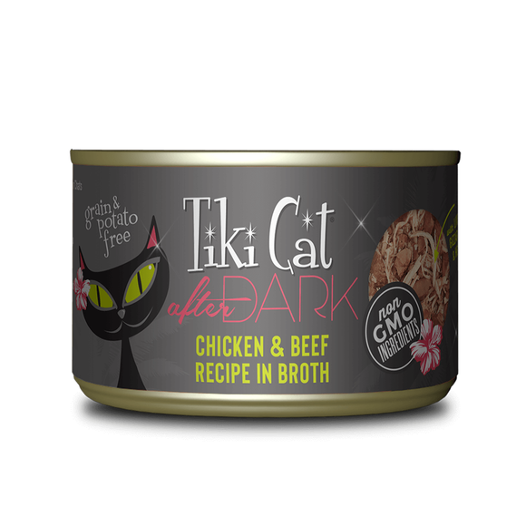 Tiki Cat Canned Cat Food After Dark Chicken & Beef 156g