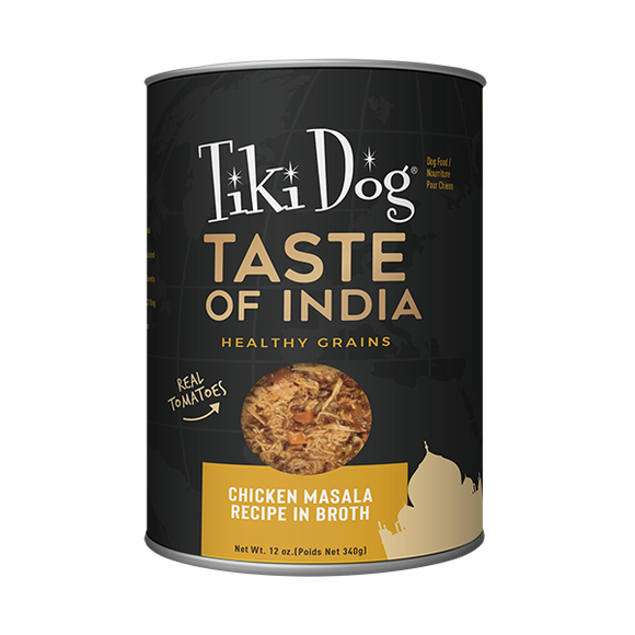 Tiki Dog Taste of India! Chicken Masala Canned Dog Food 340g
