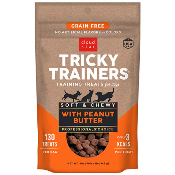Cloud Star Tricky Trainers Grain Free Chewy Peanut Butter 142g