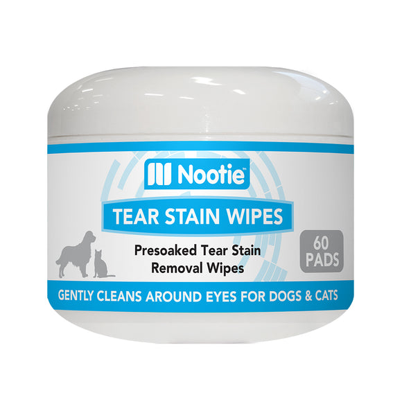 Nootie Tear Stain Removal Wipes with Aloe 60 Ct