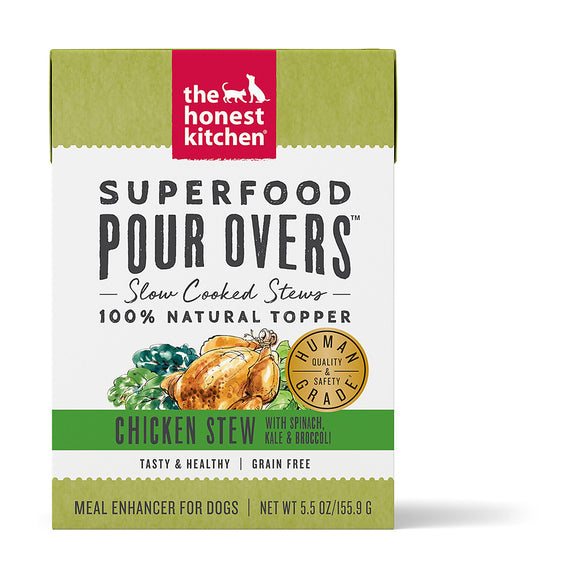 The Honest Kitchen Dog Treat Pour Overs Superfood Chicken 156g