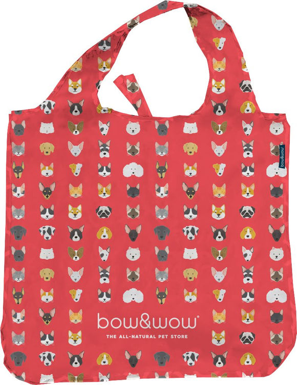 Bow & Wow Reusable Bag Dogs & Cats Red