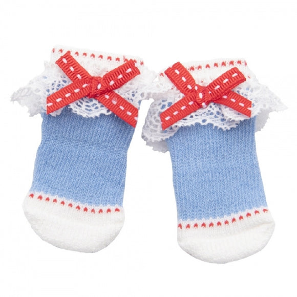 Olchi Blue Lovely Lace Sock Small