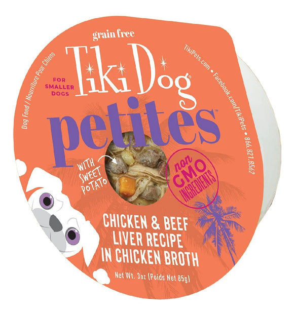 Tiki Dog Aloha Petites Chicken and Beef Liver 85g
