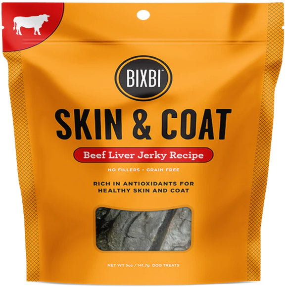 Bixbi Treat Skin & Coat Jerky Beef Liver 141.7g